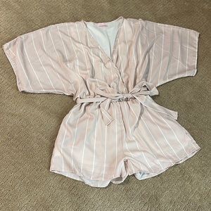 Pink Lily Romper